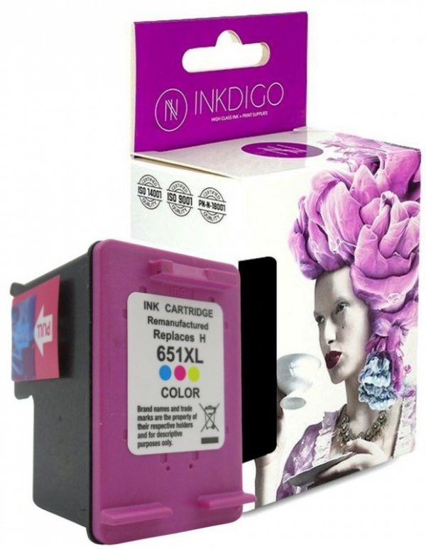 Tusz INKDIGO do HP 651 XL Color S