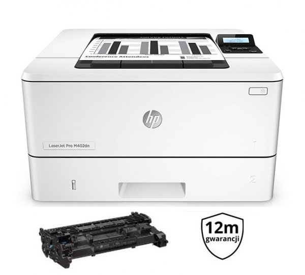 HP LJ Pro 400 M402dn | DUPLEX | TONERY | GW12 | LAN | C5F94A | do 50K