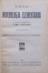 H. de Raaf • Psychologia elementarna [1920]