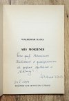 Waldemar Kania Ars moriendi [dedykacja autorska]