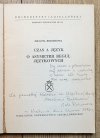 Jolanta Rokoszowa Czas a język. O asymetrii reguł językowych