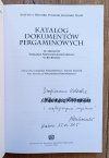 Katalog dokumentów pergaminowych ze zbiorów Tomasza Niewodniczańskiego w Bitburgu