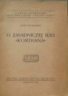 Józef Spytkowski • O zasadniczej idei 'Kordiana' [Słowacki]