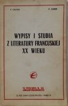 Wypisy i studia z literatury francuskiej XX wieku • Proust, Apollinaire, Breton