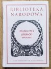 Polski esej literacki. Antologia BN