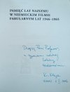 Konrad Klejsa Pamięć lat nazizmu w niemieckim filmie fabularnym lat 1946-1965 [dedykacja autorska]