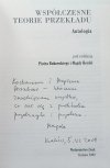 Współczesne teorie przekładu. Antologia