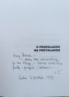 Elżbieta Tabakowska O przekładzie na przykładzie [dedykacja Elżbiety Tabakowskiej]