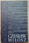 Czesław Miłosz • Metafizyczna pauza