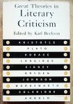 Edited by Karl Beckson • Great Theories in Literary Criticism