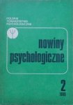 Nowiny psychologiczne 2/1989 • [psychoterapia, schizofrenia, choroba nowotworowa]