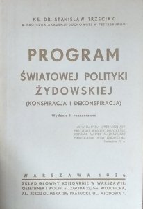Stanisław Trzeciak • Program światowej polityki żydowskiej