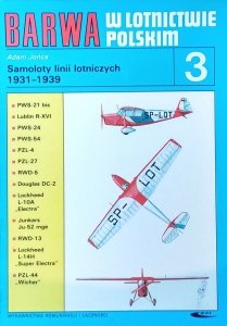Adam Jońca • Samoloty linii lotniczych 1931-1939