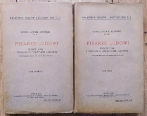 Karol Ludwik Koniński • Pisarze ludowi. Wybór pism i studium o literaturze ludowej
