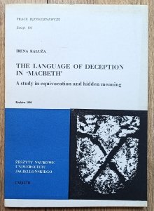 Irena Kałuża • The Language of Deception in Macbeth
