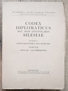 Kodeks dyplomatyczny Śląska tom II 1205-1220