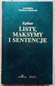 Epikur • Listy, maksymy i sentencje