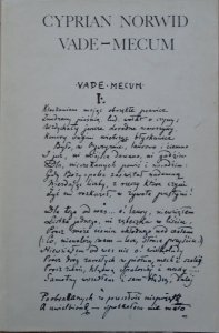 Cyprian Norwid • Vade-mecum