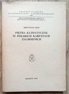Mieczysław Hess • Piętra klimatyczne w polskich Karpatach Zachodnich