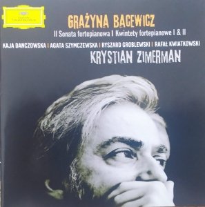 Krystian Zimerman • Grażyna Bacewicz. II Sonata fortepianowa. Kwintety fortepianowe I & II • CD
