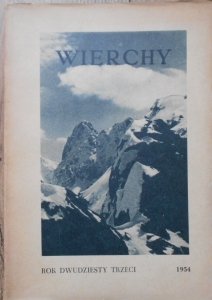 Wierchy • Rocznik dwudziesty trzeci 1954