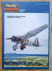Mały Modelarz 12/1997 / Samolot wielozadaniowy Westland Lysander Mk II