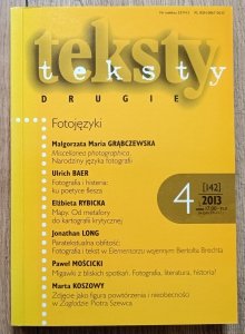 Teksty Drugie 4/2013 (142) / Fotojęzyki, fotografia