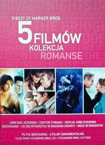 Best of Warner Bros. Kolecja romanse • Co się zdarzyło w Madison County, Doktor Żywago, Bodyguard, Dom nad jeziorem, Noce w Rodanthe • 7DVD