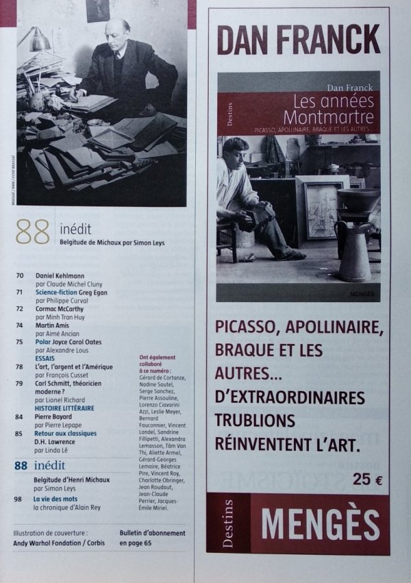 Le Magazine Litteraire • Truman Capote. Nr 460