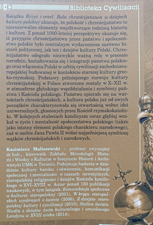Kazimierz Maliszewski Krzyż i orzeł. Rola chrześcijaństwa w dziejach kultury polskiej