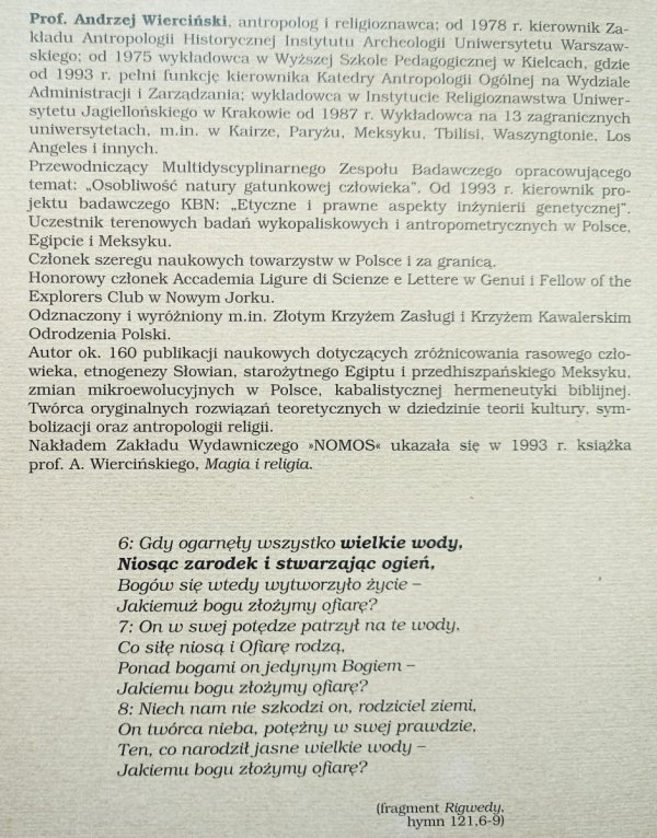 Andrzej Wierciński Przez wodę i ogień. Biblia i Kabała