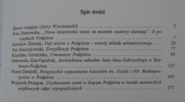 materiały sesji naukowej • Podgórze w dziejach wielkiego Krakowa