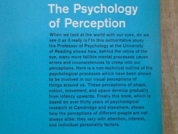 M.D.Vernon • The Psychology of Perception