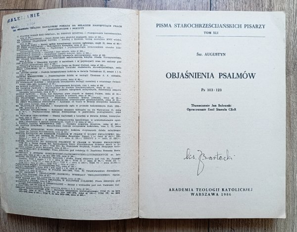 Św. Augustyn Objaśnienia psalmów 103-123