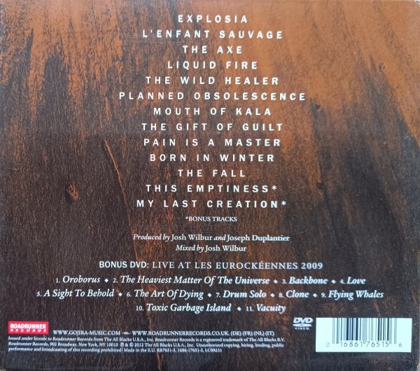 Gojira L'enfant sauvage CD+DVD