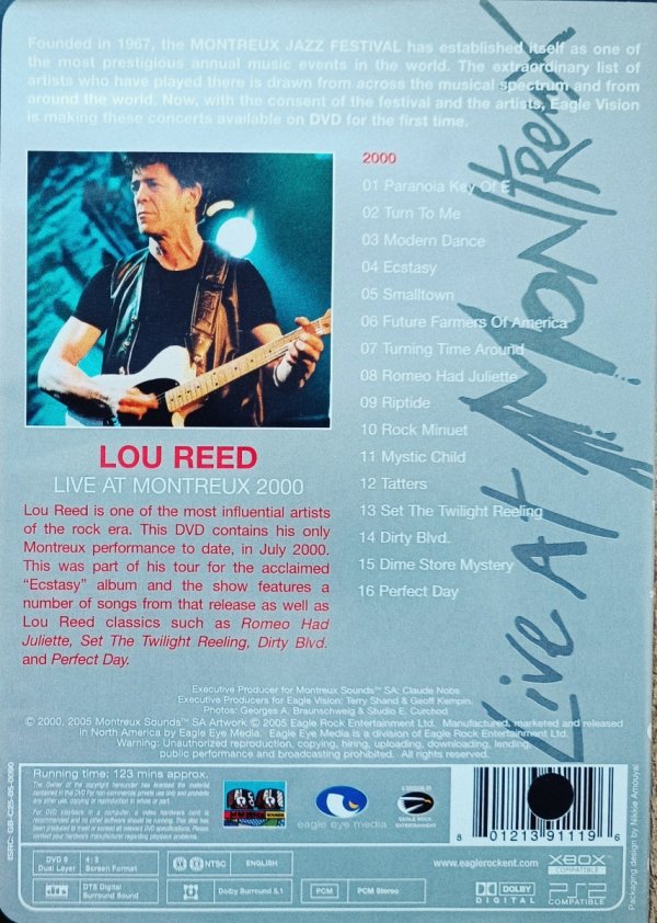 Lou Reed Live at Montreux 2000 DVD