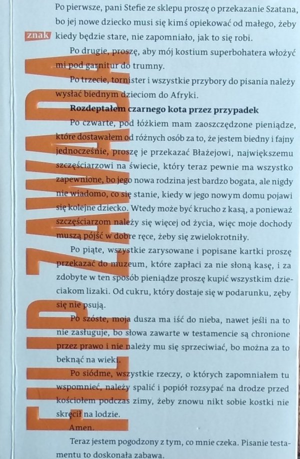 Filip Zawada • Rozdeptałem czarnego kota przez przypadek