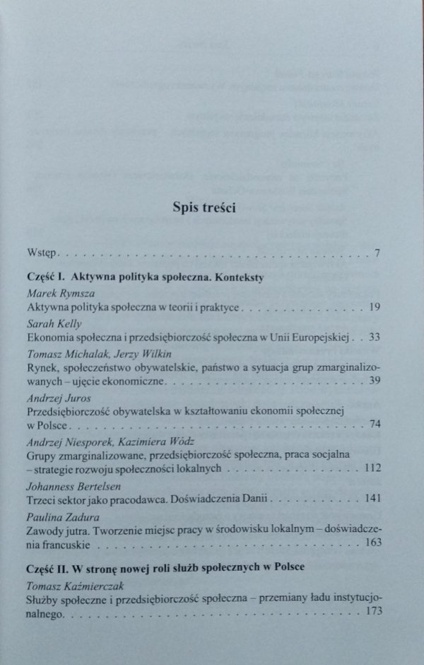 Tomasz  Kaźmierczaka • W stronę aktywnej polityki społecznej