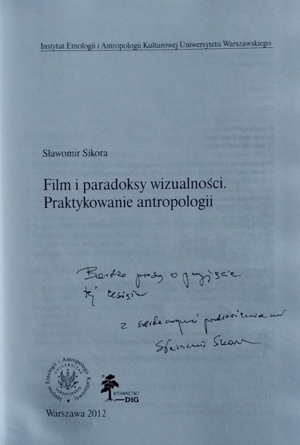 Sławomir Sikora • Film i paradoksy wizualności