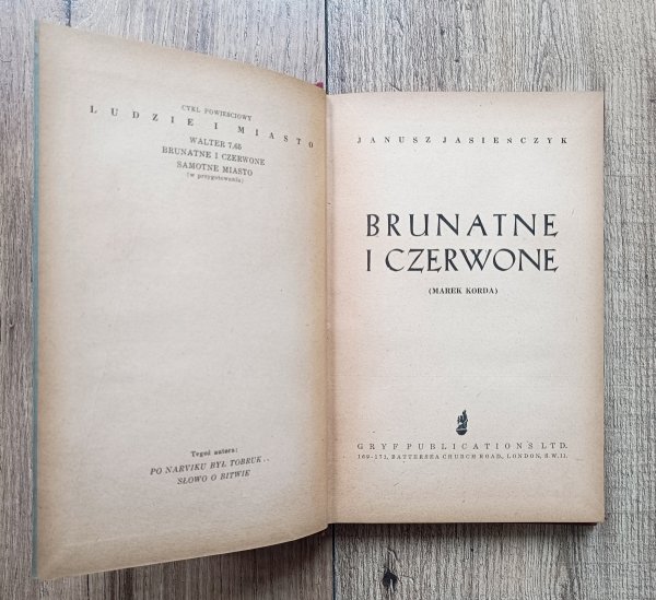Janusz Jasieńczyk [wł. Janusz Poray-Biernacki] Brunatne i czerwone (Marek Korda)