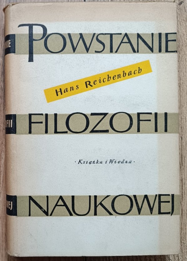 Hans Reichenbach Powstanie filozofii naukowej