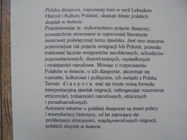 red. Adam Walaszek Polska diaspora