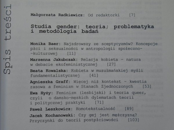Małgorzata Radkiewicz • Gender. Konteksty