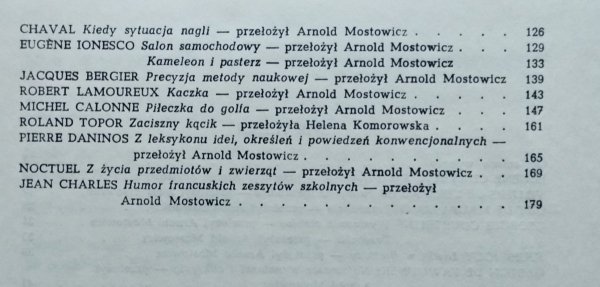 Arnold Mostowicz • Przedstawiamy humor francuski