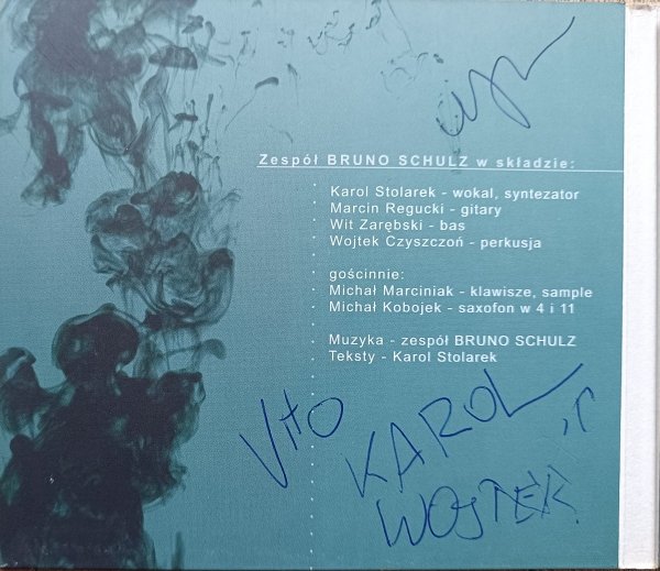 Bruno Schulz Nowy lepszy człowiek CD / autografy muzyków