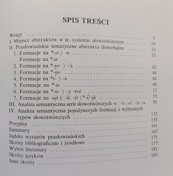 Maria Wojtyła-Świerzowska Prasłowiańskie abstractum. Słowotwórstwo. Semantyka