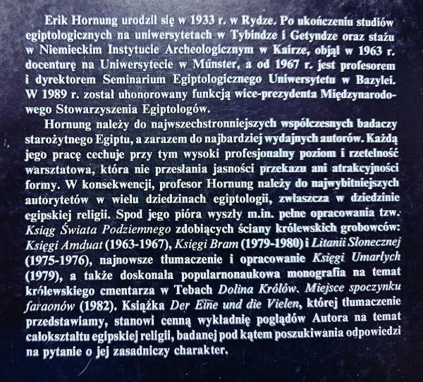 Erik Hornung Jeden czy wielu? Koncepcja Boga w starożytnym Egipcie
