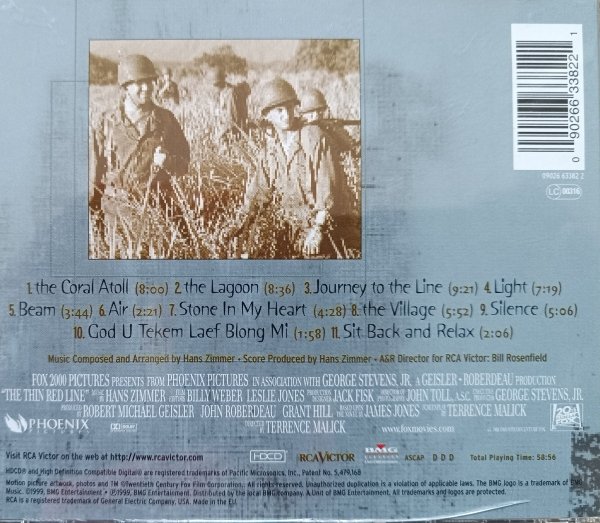 Hans Zimmer Thin Red Line CD