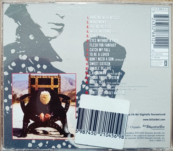 Billy Idol Greatest Hits CD