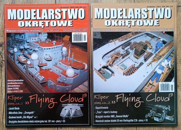 Modelarstwo okrętowe numer (24/25) 5-6/2009 Kliper 'Flying Cloud' część 1 i 2